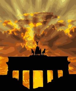 Abstract Brandenburg Gate Diamond Paintings