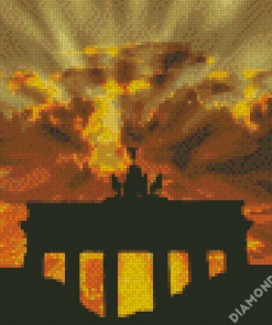 Abstract Brandenburg Gate Diamond Paintings