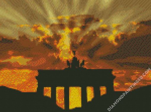 Abstract Brandenburg Gate Diamond Paintings