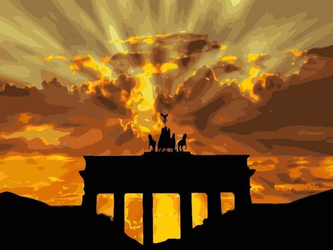 Abstract Brandenburg Gate Diamond Paintings