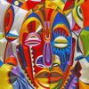 Abstract African Faces Diamond Paintings