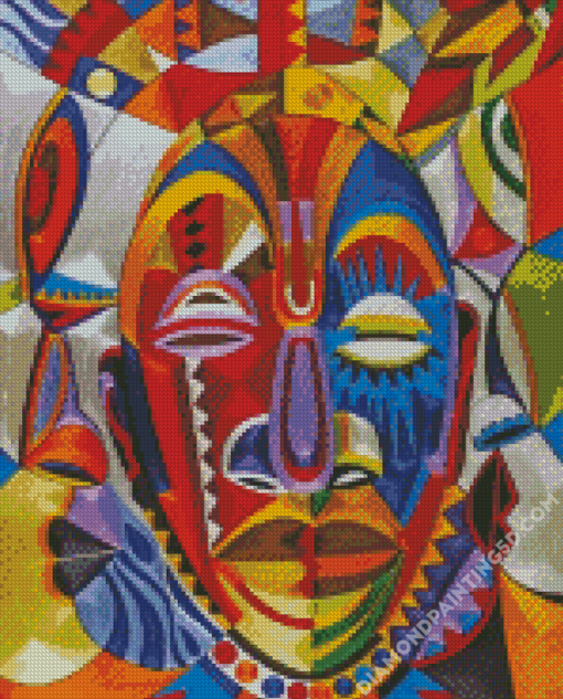 Abstract African Faces Diamond Paintings