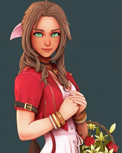 Aerith Gainsborough Final Fantasy Diamond Paintings