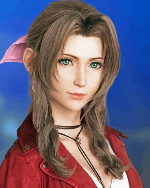 Aerith Gainsborough Video Game Character Diamond Paintings