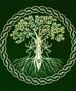 Aesthetic Celtic Knot Tree Diamond Paintings