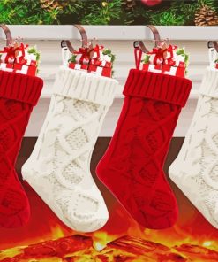 Aesthetics Christmas Stockings Diamond Paintings