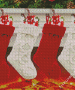 Aesthetics Christmas Stockings Diamond Paintings