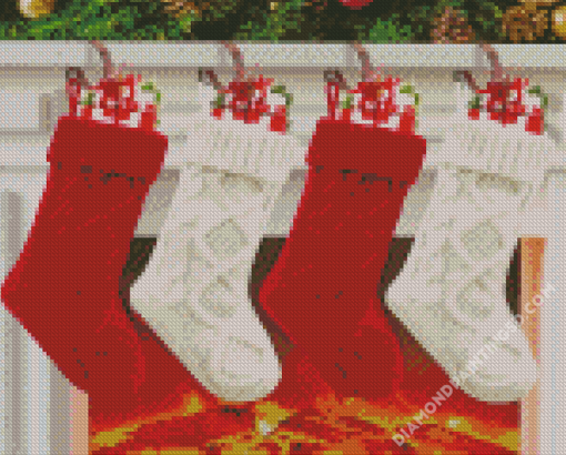 Aesthetics Christmas Stockings Diamond Paintings