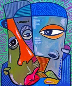 African Abstract People Faces Diamond Paintings