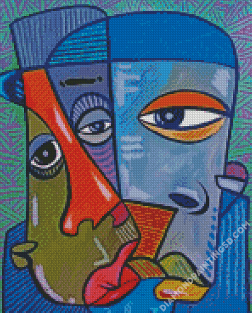 African Abstract People Faces Diamond Paintings