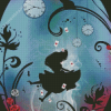 Alice In Wonderland Clocks Diamond Paintings