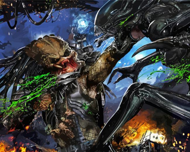 Alien Vs Predator Movie Diamond Paintings