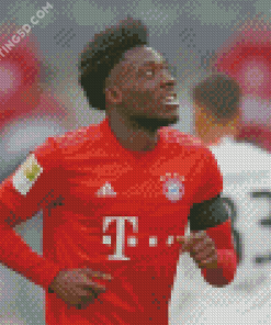 Alphonso Davies Player Diamond Paintings