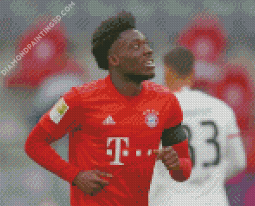 Alphonso Davies Player Diamond Paintings