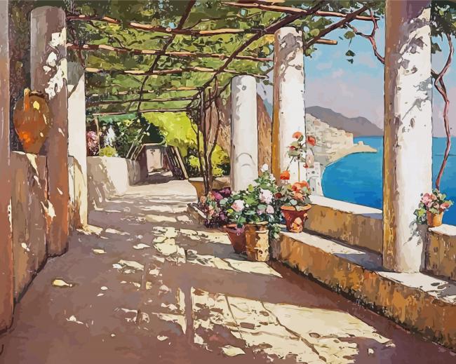 Amalfi Pergola Diamond Paintings