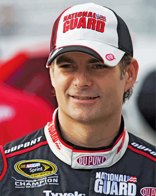 American Jeff Gordon Diamond Paintings