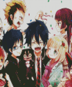 Anime Blue Exorcist Characters Diamond Paintings