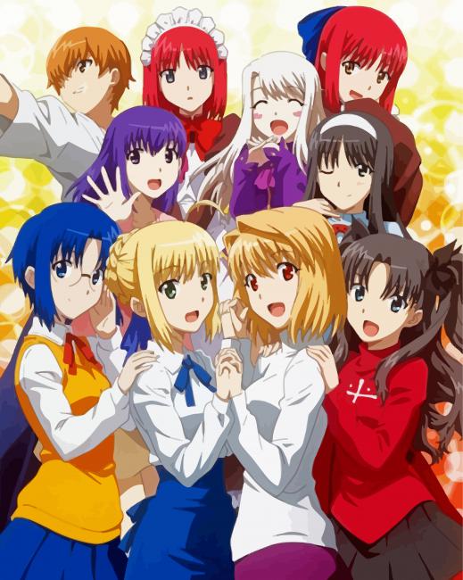 Anime Carnival Phantasm Characters Diamond Paintings