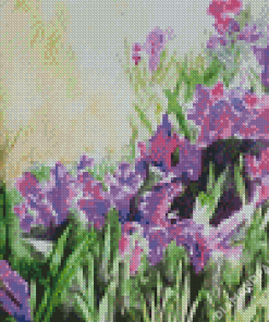 Aesthetic Iris Field Art Diamond Paintings