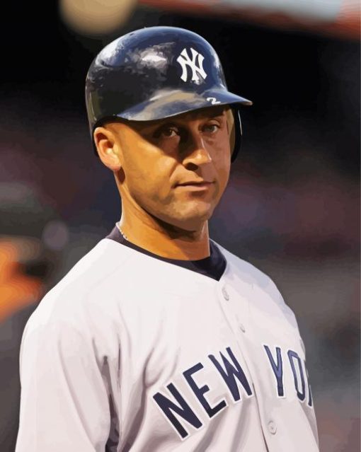 Baseballer Shortstop Derek Jeter Diamond Paintings