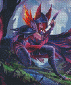 Beautiful Xayah Illustration Diamond Paintings