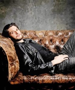 Ben Barnes On A Sofa Diamond Paintings