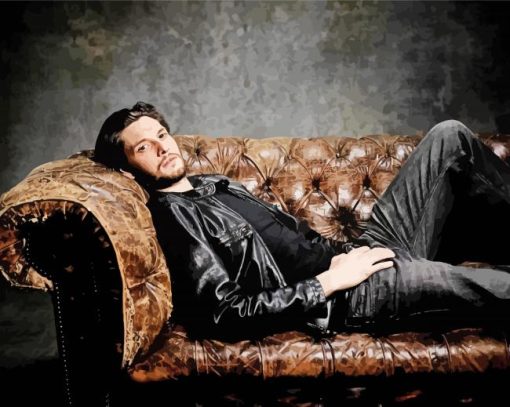 Ben Barnes On A Sofa Diamond Paintings