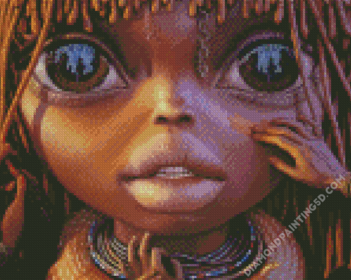 Big Eyed African Faces Diamond Paintings