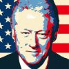 Bill Clinton Pop Art Diamond Paintings