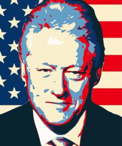 Bill Clinton Pop Art Diamond Paintings