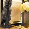 Black Art Deco Cat Diamond Paintings