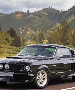 Black Mustang Eleanor Diamond Paintings