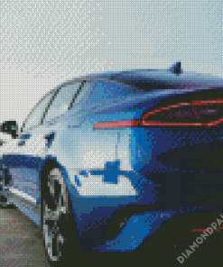 Blue Kia Stinger Diamond Paintings