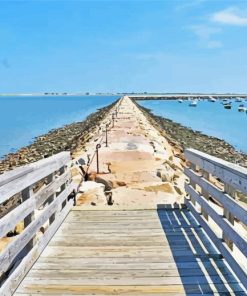 Boardwalk Plymouth Massachusetts Diamond Paintings