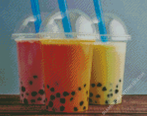 Bobba Tea Drinks Diamond Paintings