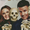 Booth And Brennan Bones Drama Serie Diamond Paintings