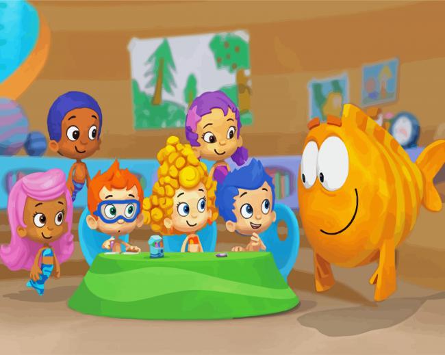 Bubble Guppies Characters Diamond Paintings