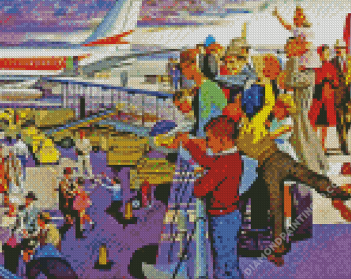 Busy Airport Diamond Paintings