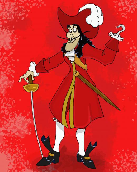 Captain Hook Art Diamond Paintings