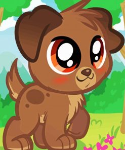 Cartoon Puppy Diamond Paintings