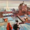 Cats On A Roof In Paris Art Diamond Paintings