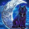 Celtic Black Cat by Brigid Ashwood Diamond Paintings