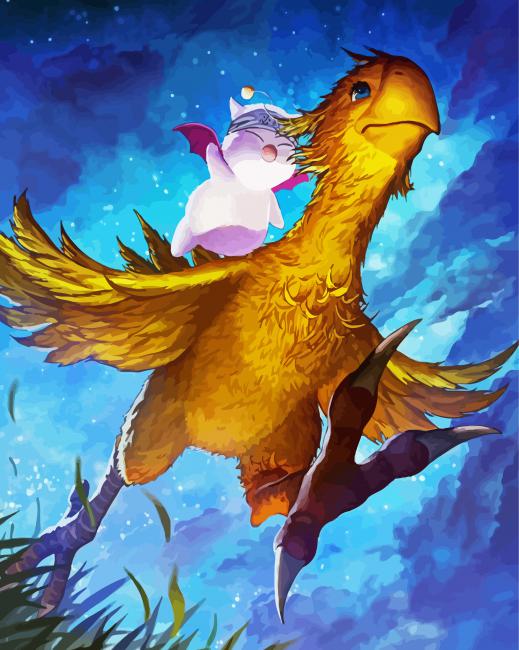 Chocobo Illustration Diamond Paintings