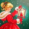 Christmas Girl Diamond Paintings