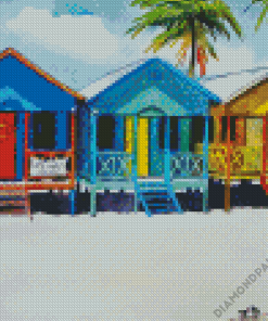 Colorful Beachhouse Diamond Paintings