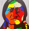 Colorful Sitting Bull Diamond Paintings