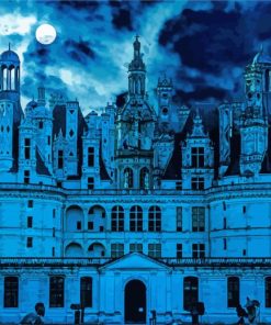 Creepy Castle Night Diamond Paintings