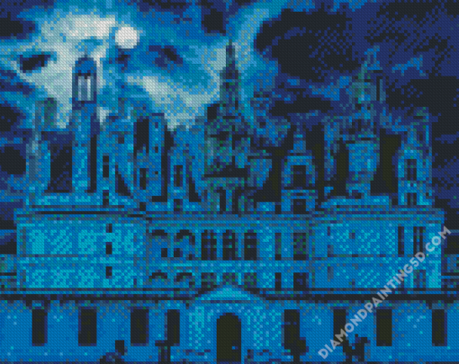 Creepy Castle Night Diamond Paintings