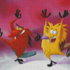 Daggett And Norbet Angry Beavers Diamond Paintings