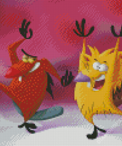 Daggett And Norbet Angry Beavers Diamond Paintings